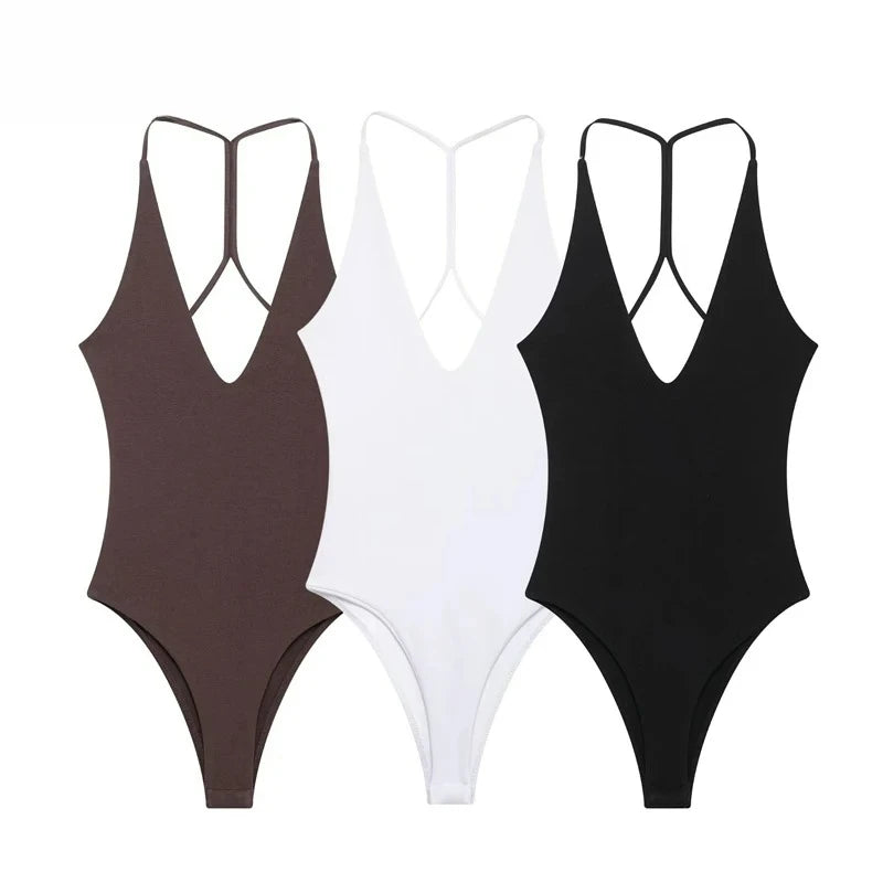 White Body Woman Slip Jumpsuits Sexy Bodys for Women Black Backless Lingerie Bodysuit Women Bustier Sleeveless Tops
