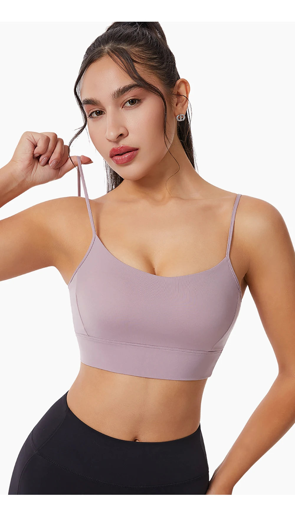 Low Back Sports Bra For Women Low Impact Padded Workouts No Underwire Bralette Beauty Back Yoga Spaghetti Straps Vest Tops