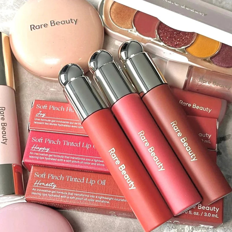 Rare Beauty Liquid Blush Silky and Glides On Smoothly Nature Long Lasting Plump Happy Hope Delight Stained Lipstick Gloss Makeup