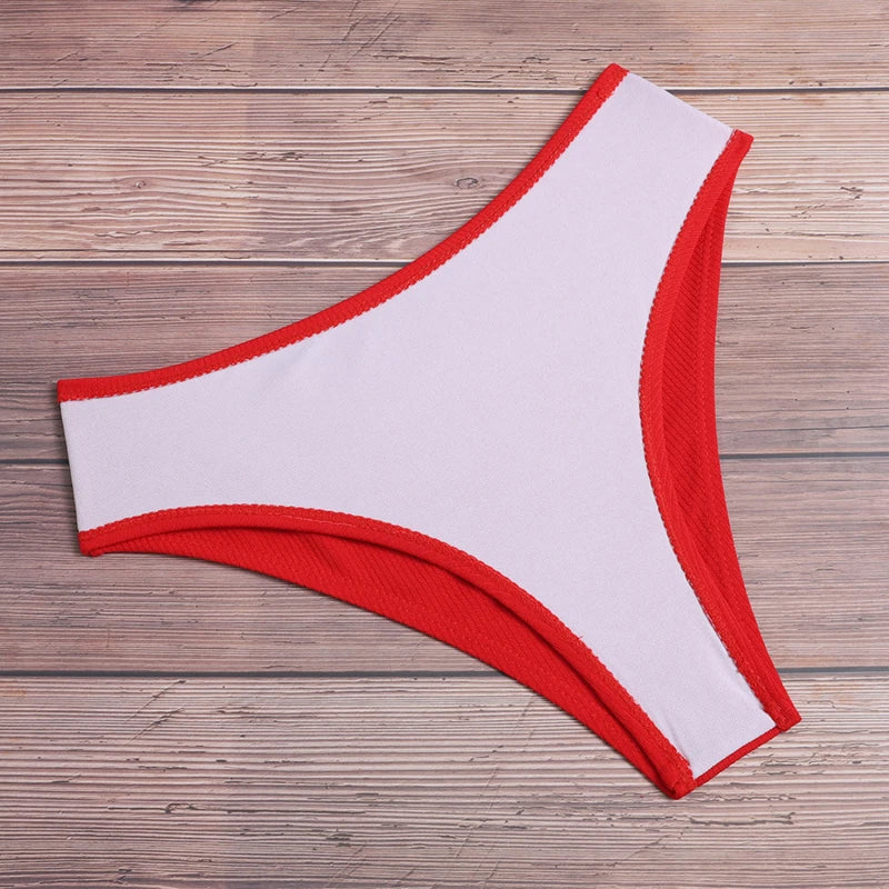 Sexy Bikini Swimwear for Women Solid Color Bikini Set Female Tube Top Padded Bathing Suit Summer Beach Wear New