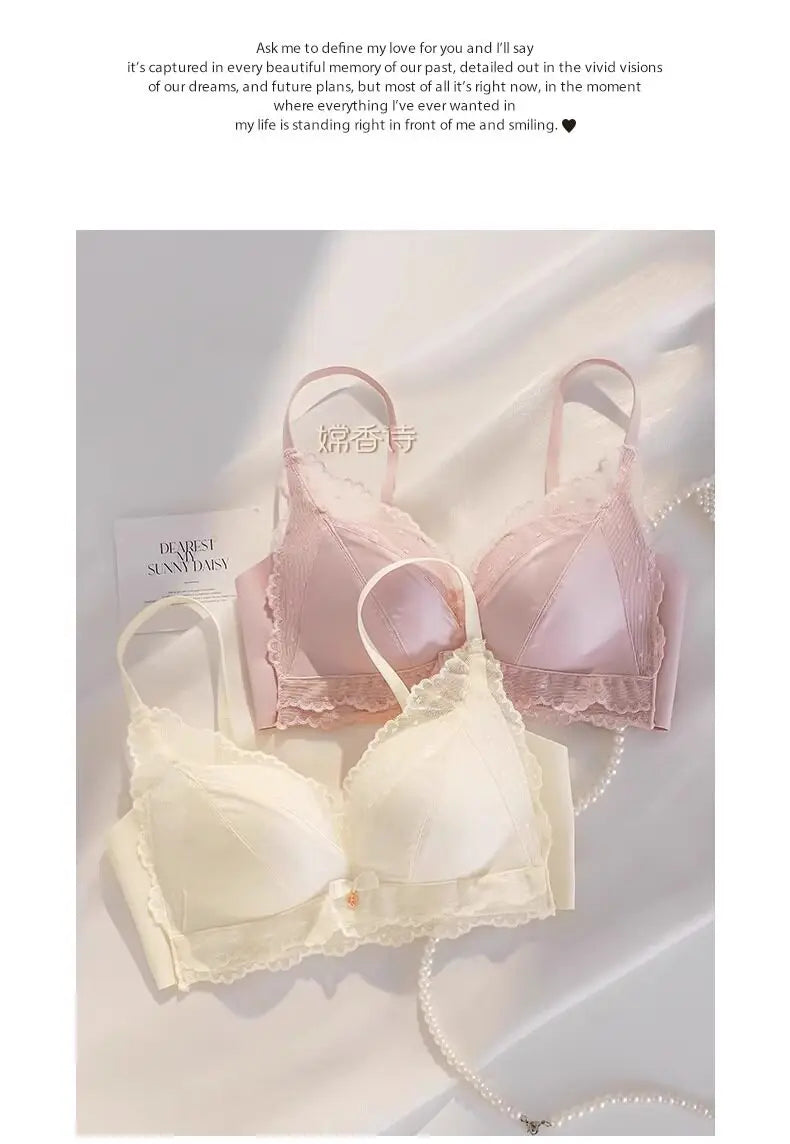 Push Up Bras for Women Small Bust Padded Wireless Anti Sagging Full Coverage Shaper Bralette Plus Size