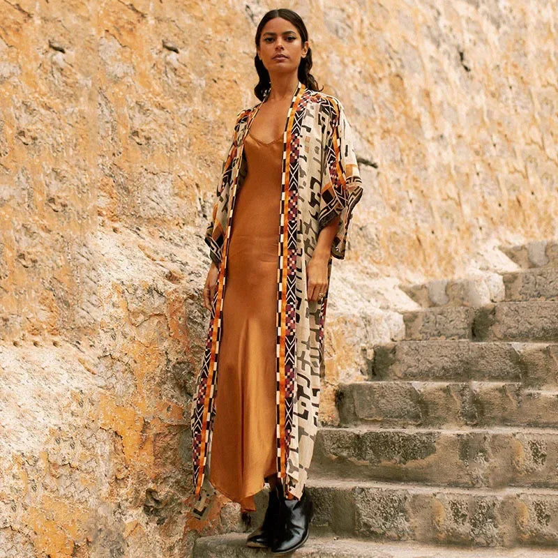 Women Swimsuit Beach Cover Up Dress Sleeve Tunic Long Pareos Cosplay Covers ups Summer Robe Plage Beachwear 2026