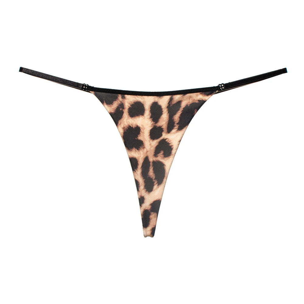 Lingerie Women Cotton T-Back Ladies Seamless Briefs Women Thong Leopard G-string Sexy Panties