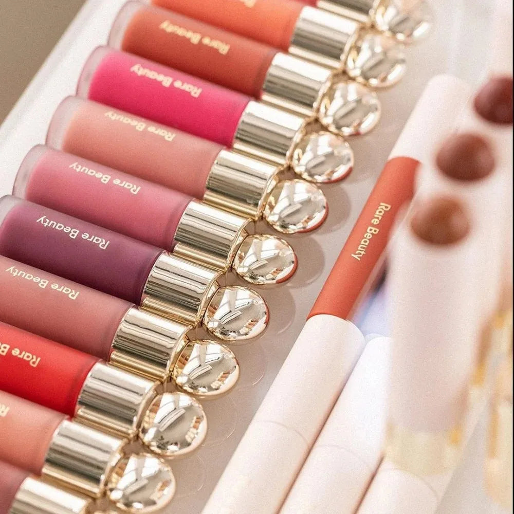 Rare Beauty Lip Gloss Liquid Blush Highly Pigmented Dewy Glow Natural Looking Waterproof Sweatproof Blusher Daily Use Makeup