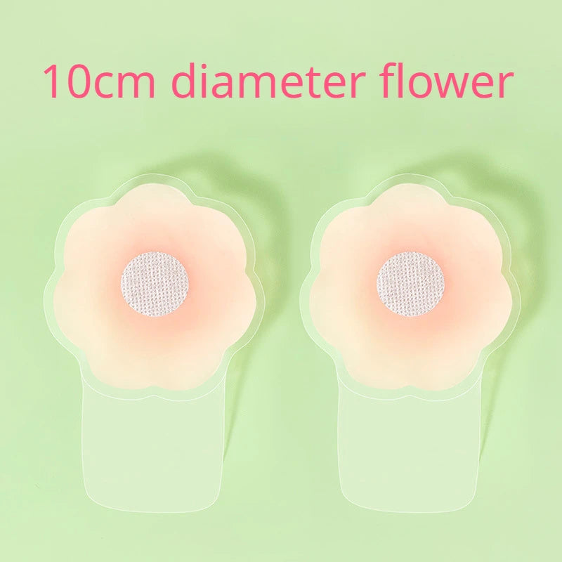 2Pcs Women Sexy Silicone Breast Lift Up Nipple Cover Reusable Bra Stickers Self Adhesive Invisible Chest Petals Strapless Bras
