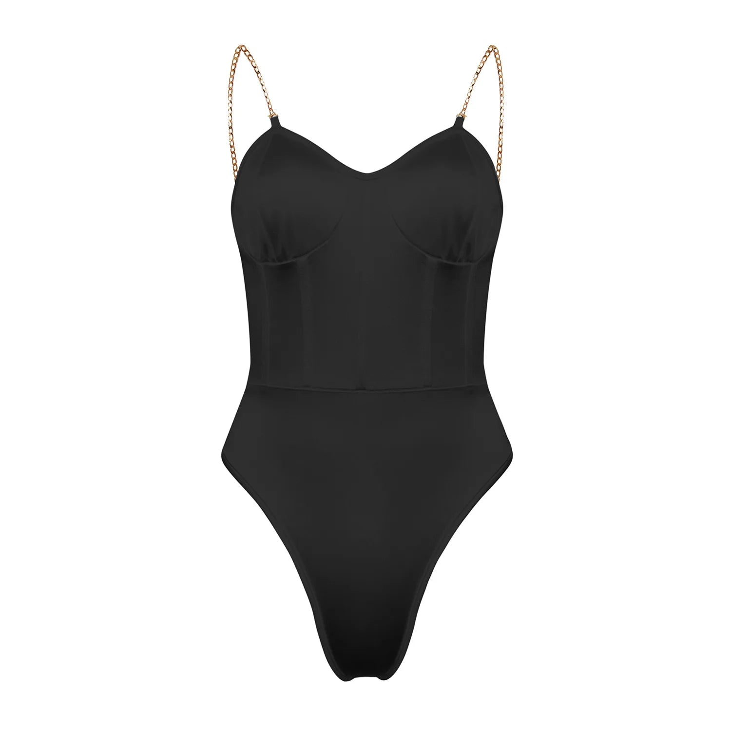 2026 Bodysuit Female Short Jumpsuit Lingerie Black White Elegant Coquette Chic Sexy Fashion Chain Backless Camisoles One-pieces