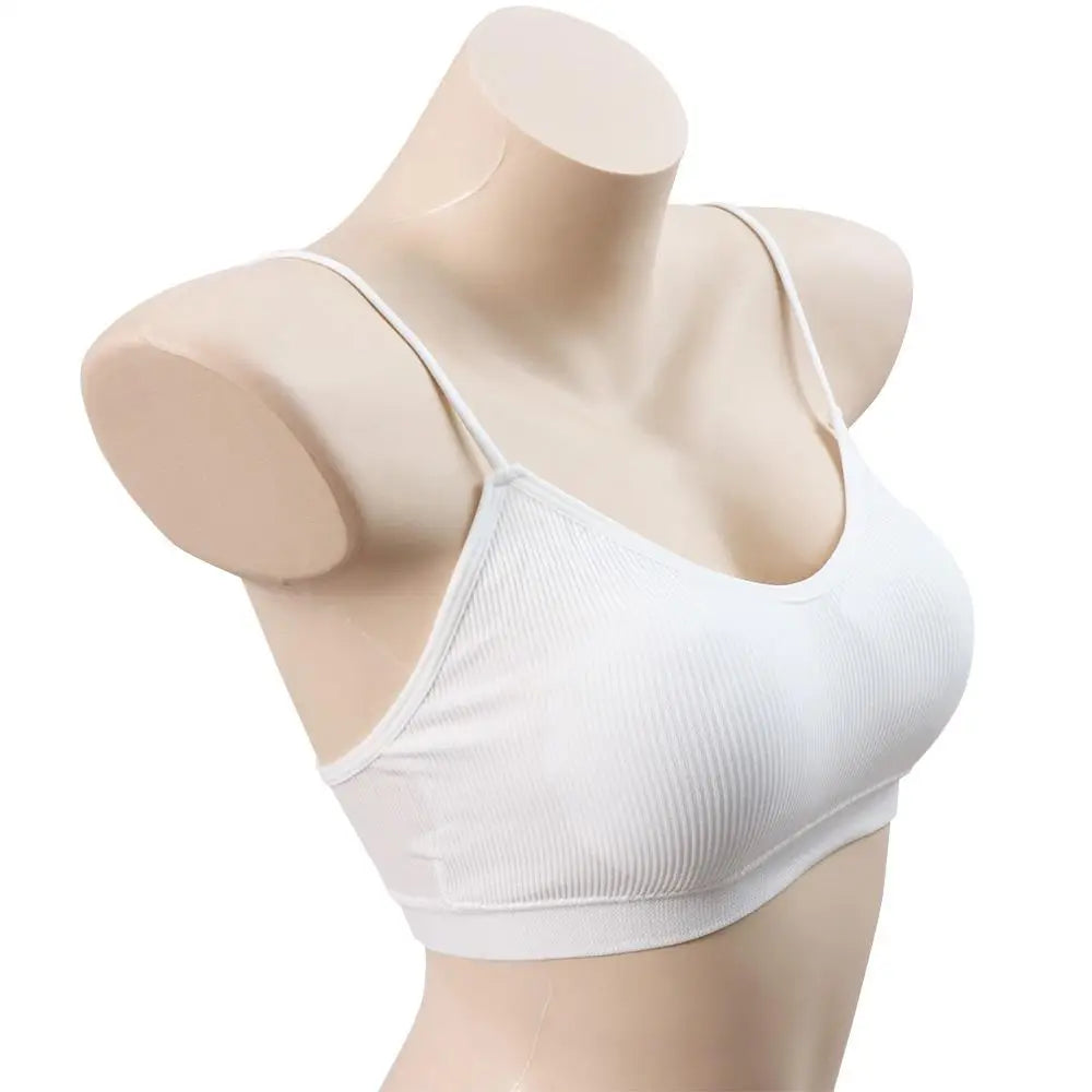 Portable Wireless Disposable Bras Straps with Chest Pad Disposable Bralette Cotton Bralettes for Women For Women