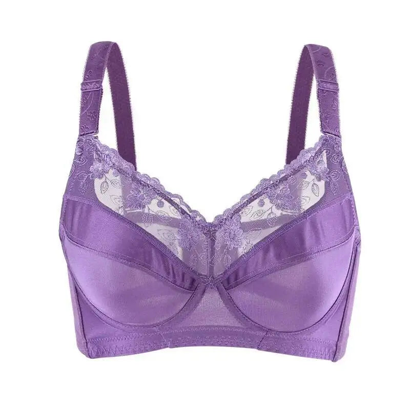 Lace Bra Unlined Bralette Brassiere Sexy Intimate Underwear B C D E F G H Cup 75 80 85 90 95 100 Plus Size Lingerie For Women