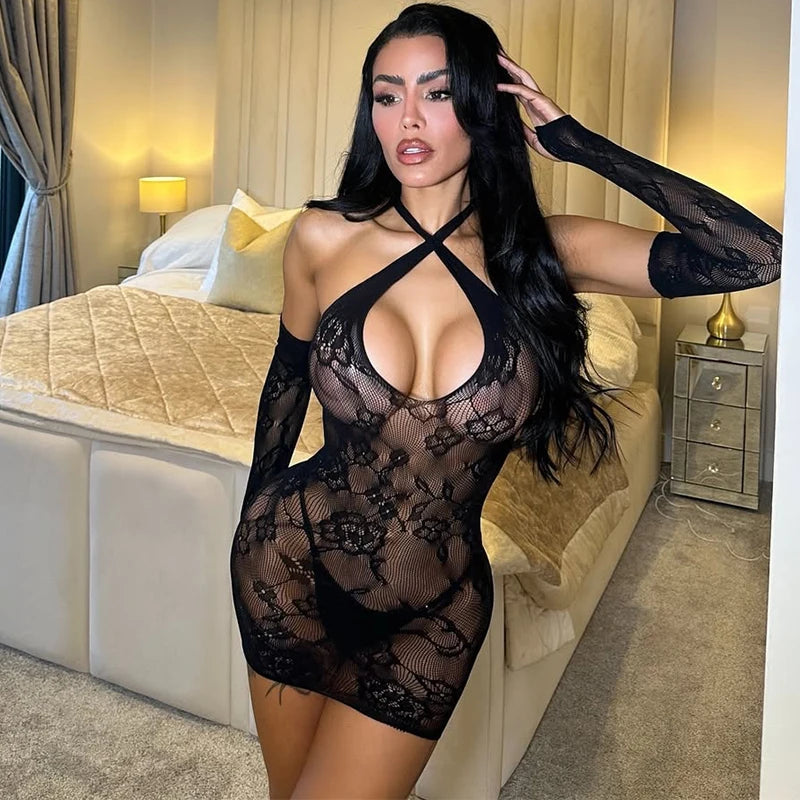 Sexy Female Lingerie Women Sexy Stockings One-piece Onlyfans Exotic Clothes Tempting Net Clothes Sexy Adult Jumpsuit Hot Gils