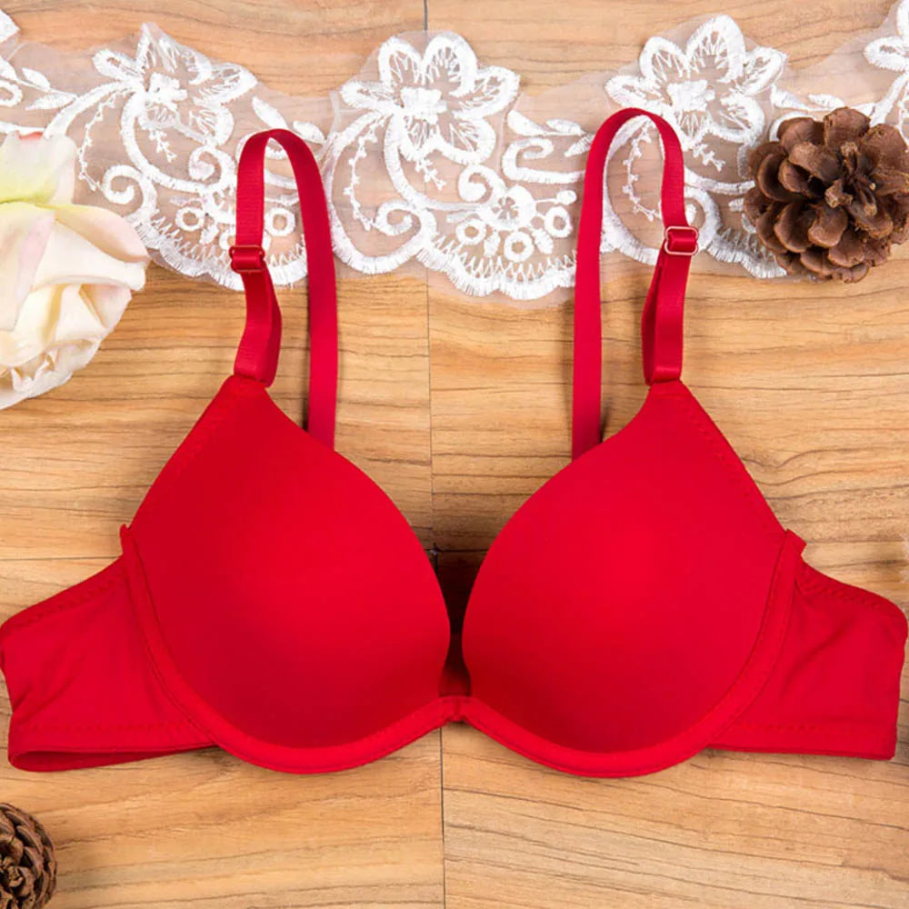 Bras For Womens Lingerie Push Up Bra Underwire Light Padded Teenagers sBrassiere Top Girl Small Cup AA A B