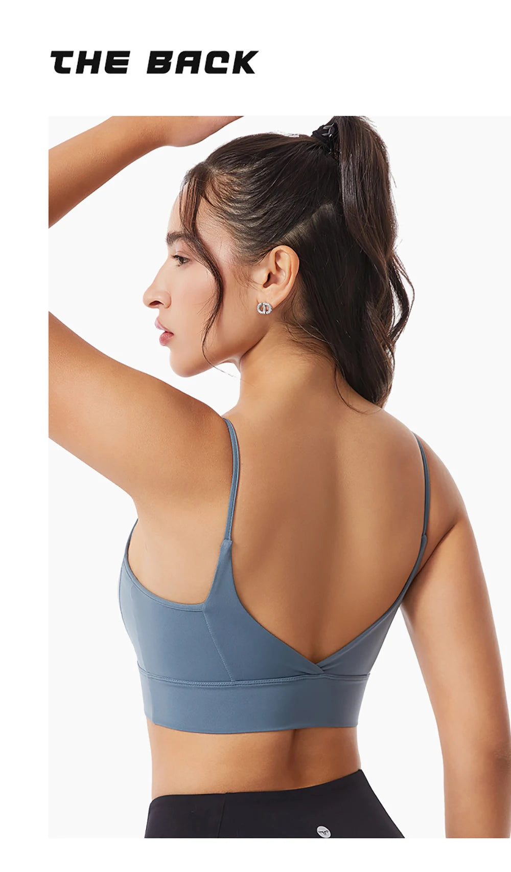 Low Back Sports Bra For Women Low Impact Padded Workouts No Underwire Bralette Beauty Back Yoga Spaghetti Straps Vest Tops