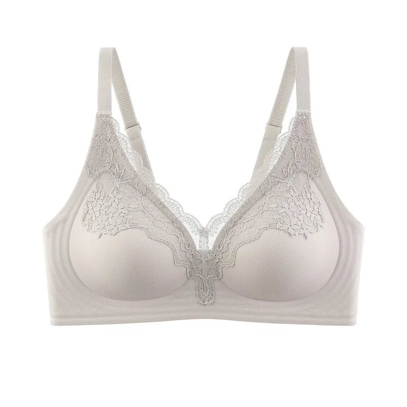 Women Deep V Lace Invisible Bra Skin Coverage Small Bust Shaping Non Empty Cup Adjustable Double Breasted  YEMOMO S-XL Hot Trend