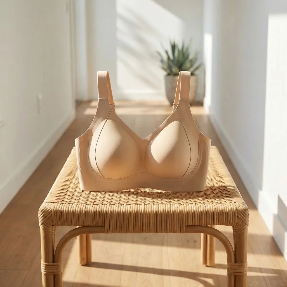 Traceless Wireless V Bra Shockproof Gathered Breasts Seamless Bras Anti-sagging Lingerie Push Up Underwear Daily