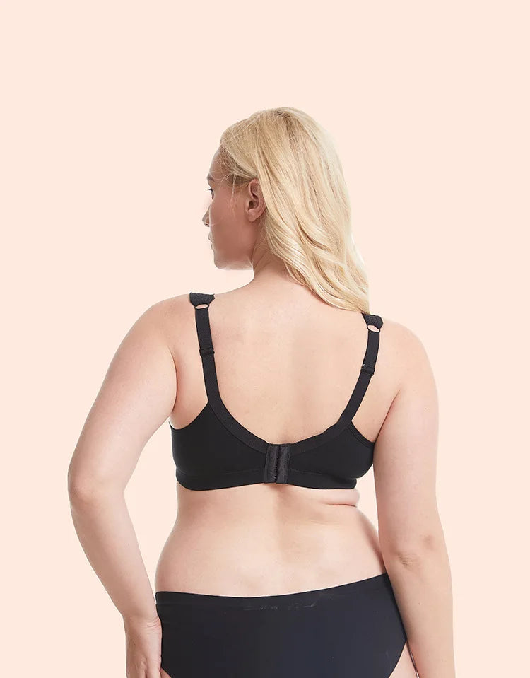 Plus Size Full Cup Bra Cotton Comfort Breathable Underwire Bra with Lace Full Coverage Support for Women B/C/D/E/F Cup