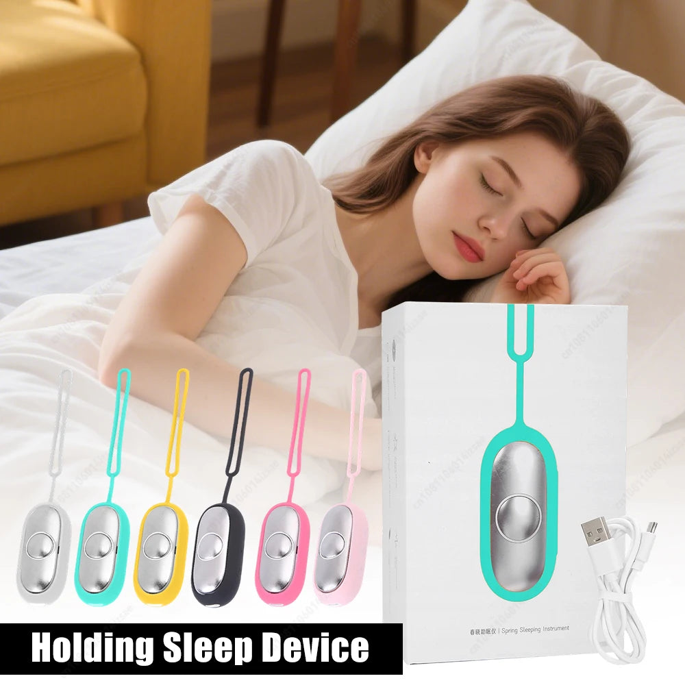 Sleep Aid Device Hand-held Micro-current Sleep Instrument Fast Sleep Focus Attention Sleeping Device for Insomnia Brain Massage
