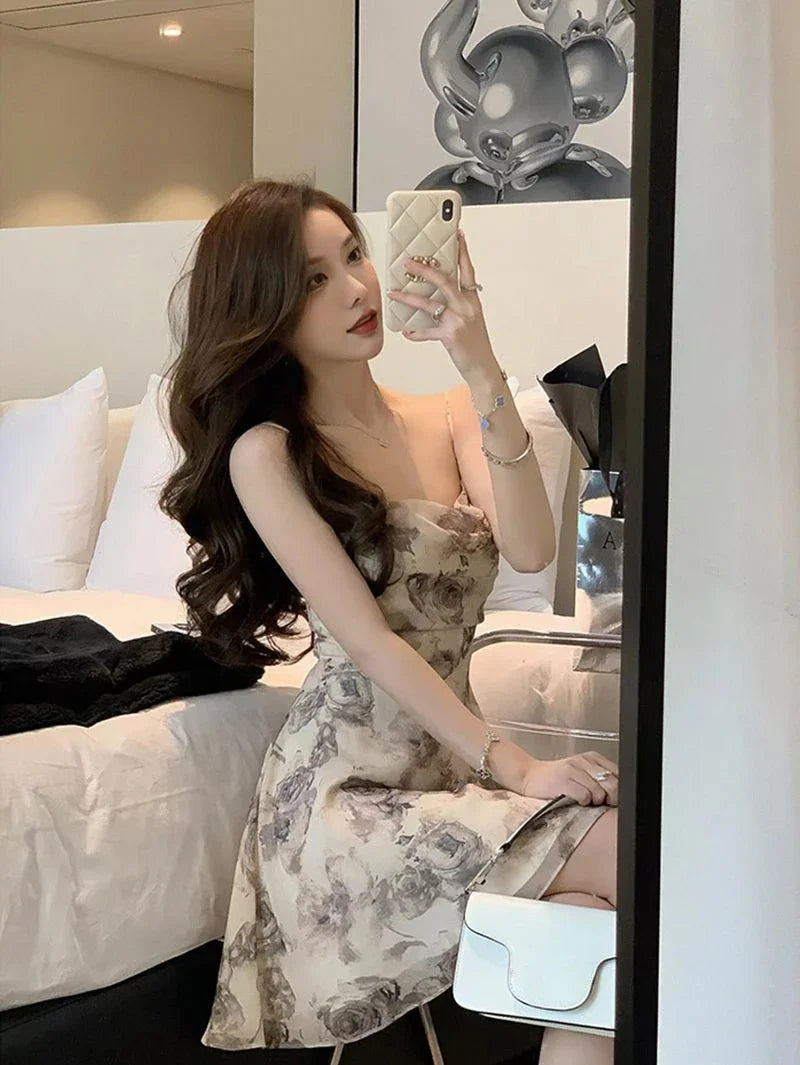 Slip Woman Dress Mini Sundress Off Shoulder Clothes Dresses for Women 2025 Beach Short Promotion Cheap Casual Retro New in X Y2k