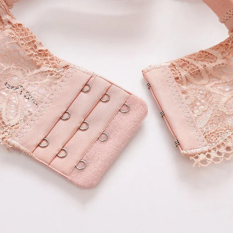 Sexy Push Up Plunge Bra Half Cup Lace Underwire Bra Gather Anti-Spill Design for Shape Support Fashion Women's Lingerie