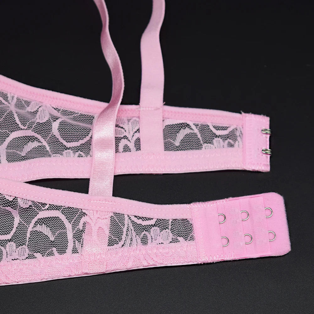 Sexy Womens Bras Unlined Underwire Lace Bra Bralette Unpadded Underwear See Through Lingerie Brassiere BH Top A B C D DD Cup