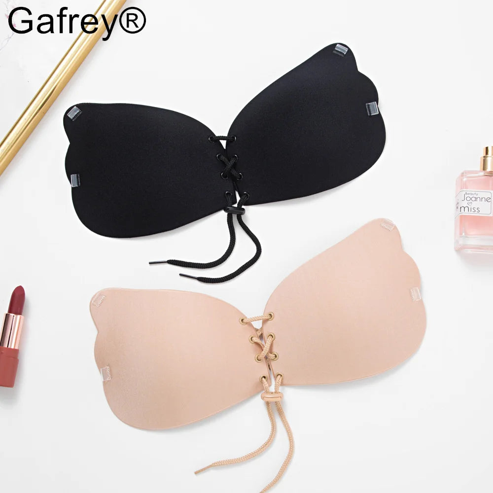 Invisible Strapless Adhesive Stick Bra Strapless Push Up Bras Women Sexy Backless Lingerie Seamless Silicone Bralette Underwear
