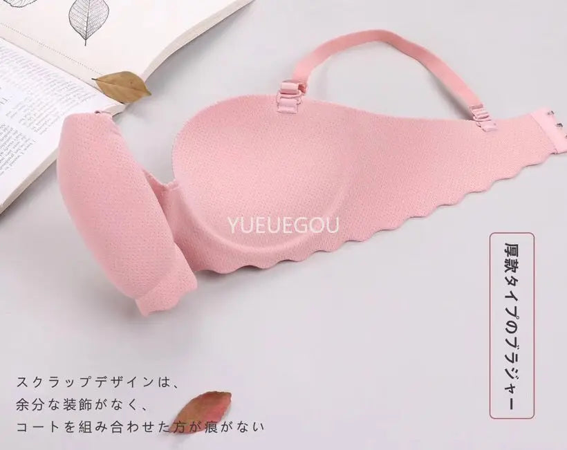 Seamless Demi Push Up Bra for Small Chest Non-Wired Ultra Padded Lift Bralette No Gap Plunge for Flat Bust Women