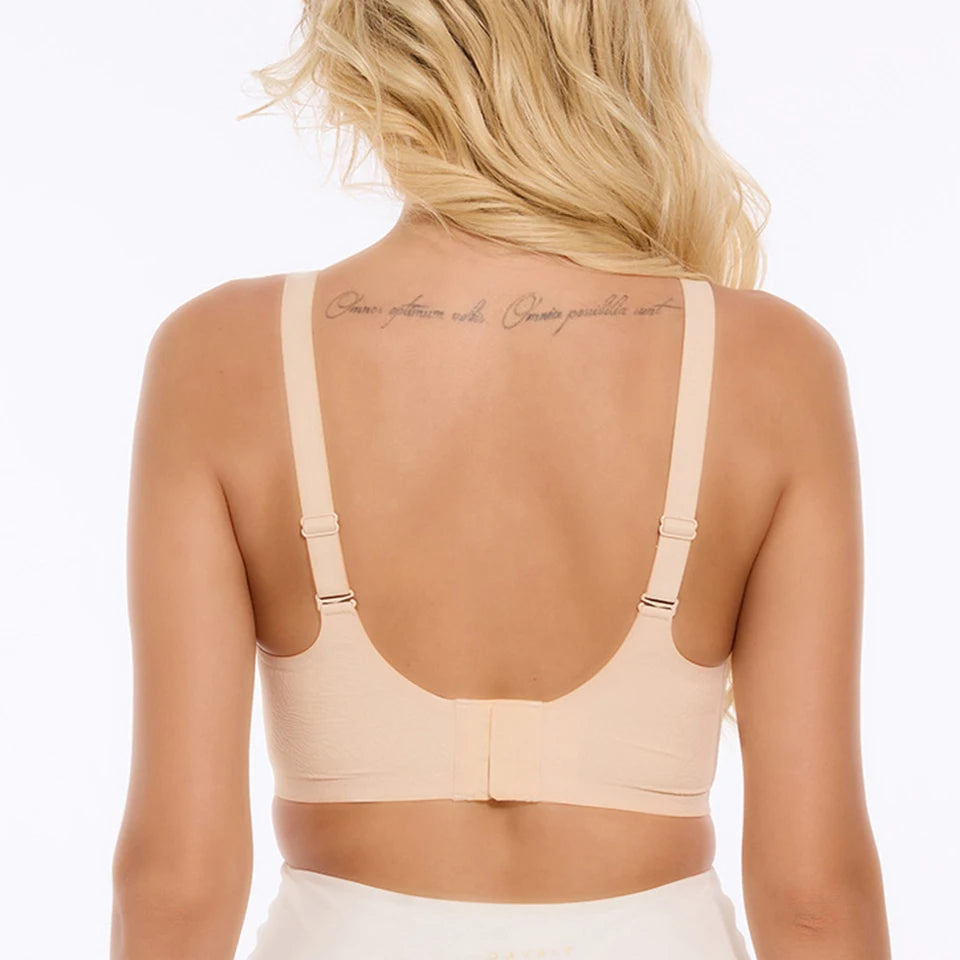 Womens Wireless Push Up Bras No Underwire Soft Bralette Comfortable Full Coverage Seamless T Shirt Bra Plus Size Underwear