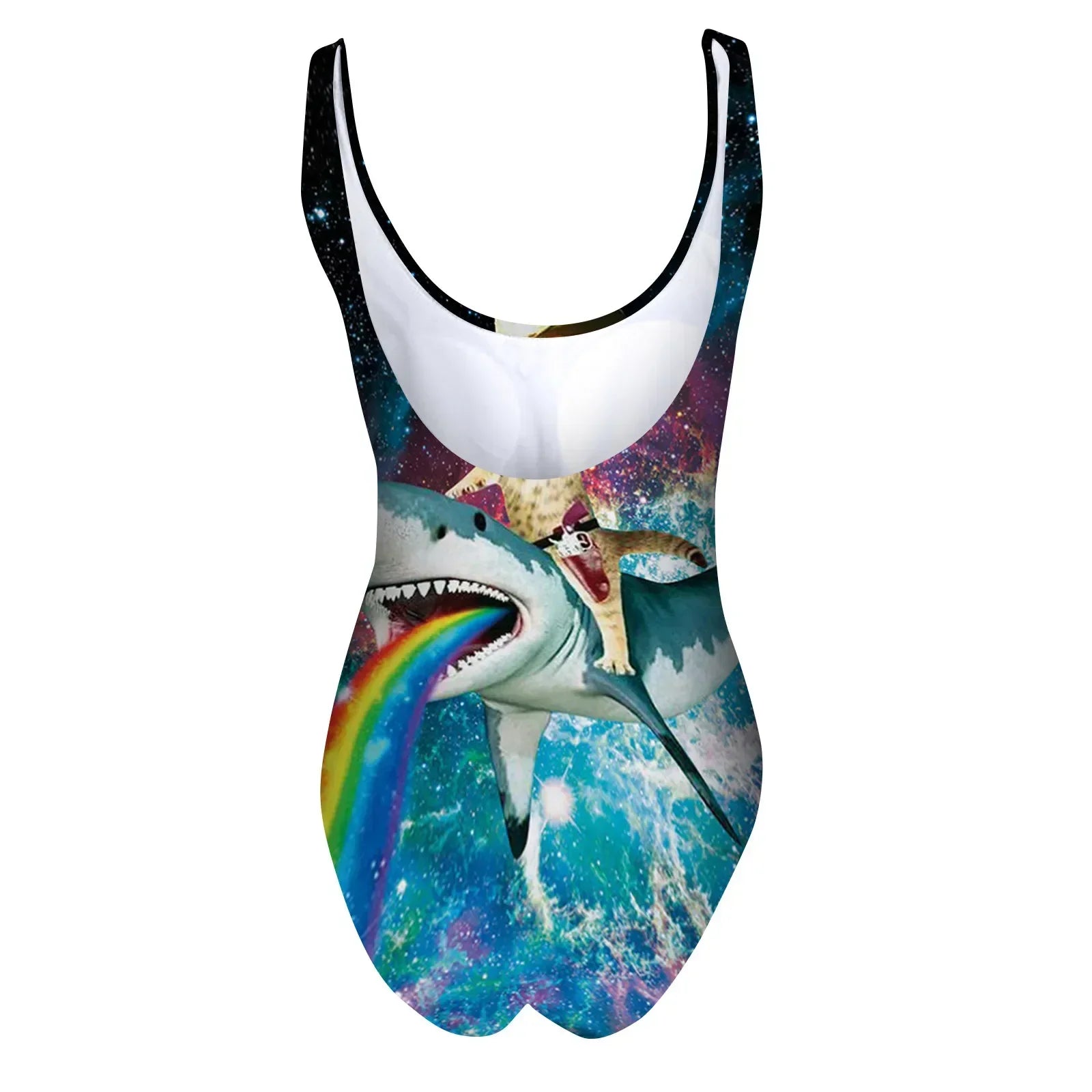 One-Piece Suits 2025 Trendy Women's Sexy Funny 3D Fake Breast Hairy Funny Print Swimsuit Bathing Suit Beach Outfits Bikini Mujer