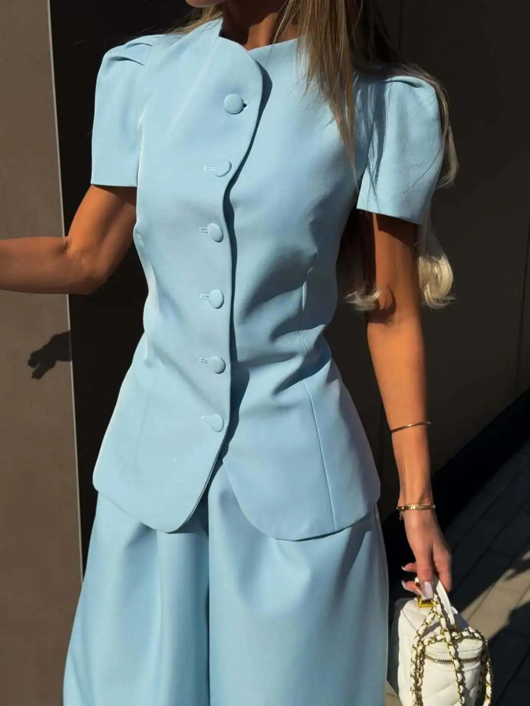Women's Matching Sets 2026 New Fashion Elegant Jacket Top Loose High Waist Casual Trousers Women's Lingerie Sets 2 Pieces Set