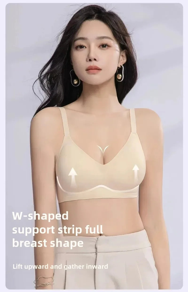 Fashion Seamless Bras Women Comfort Lingerie Padded Sports Tops Underwear Soft Bralette Support Sexy Breathable Bra Intimates