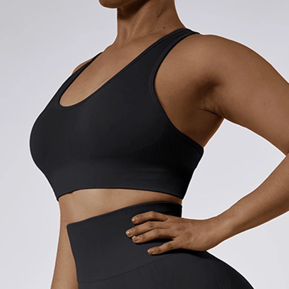 Women Yoga Bras Sexy Backless Sports Top Women Shockproof Breathable Underwear Bra Sports Top For Women Fitness Gym Top