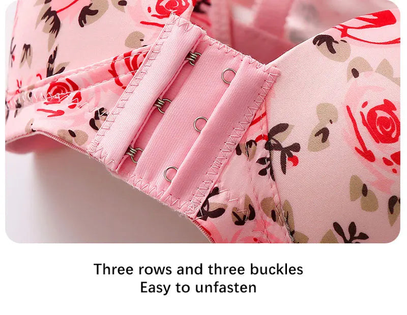 Seamless Sexy Bra For Women Push Up Thin Bras Wire Free Lingerie 3/4 Cup Bralette Underwear Breathable Front Closure Brassiere