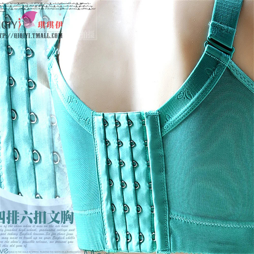 Bra Gather Bra Wireless Plus Size Women's Breathable And Comfortable Lace Embroidery Full Coverage Seamless Bra Plus SIZ CDE Cup