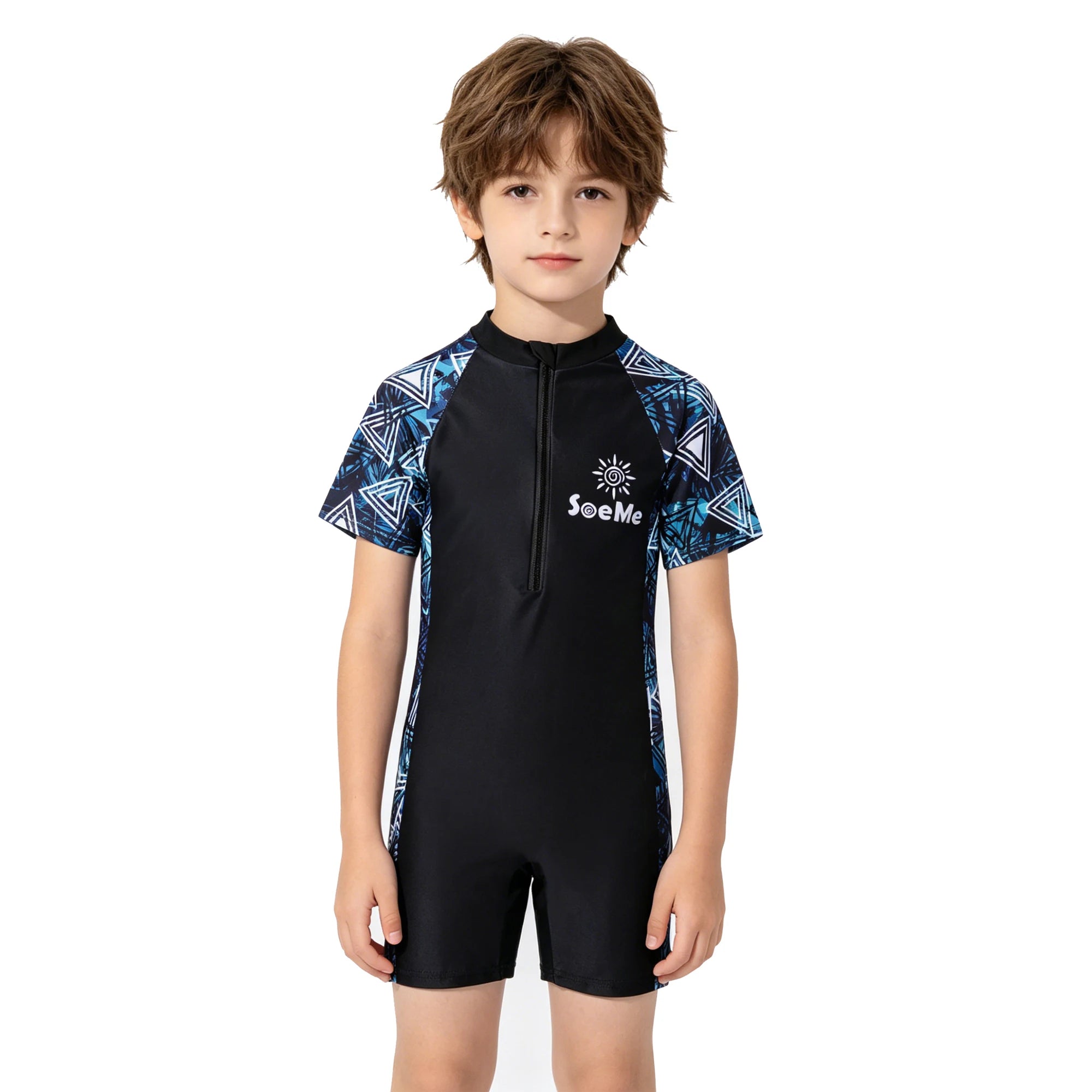 One-Piece Swim Suits Boys Swimsuits Fashion Sun Protect Girls Swimwear Kids Bathing Suit Cartoon Quick Drying Swimming Clothes