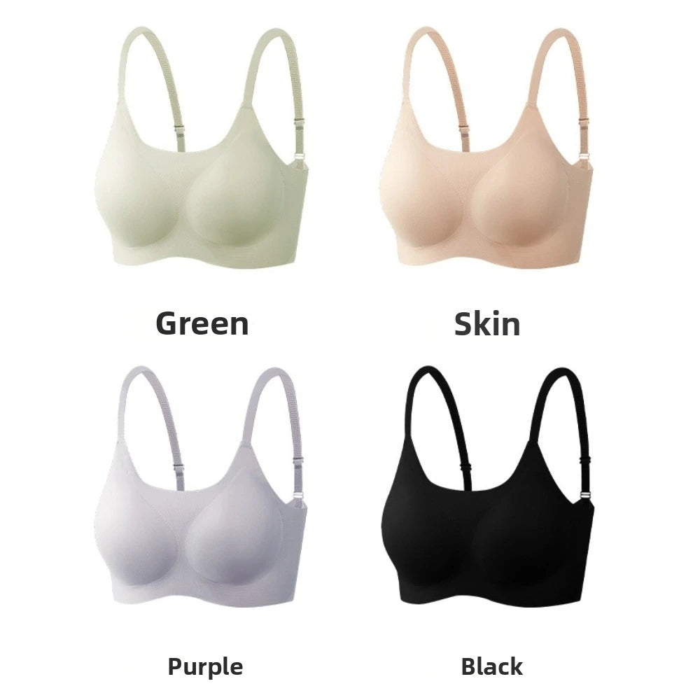 Traceless Wireless U Bra Gathered Breasts Shockproof Brassiere for Women Anti-sagging Comfortable Seamless Bras Sport