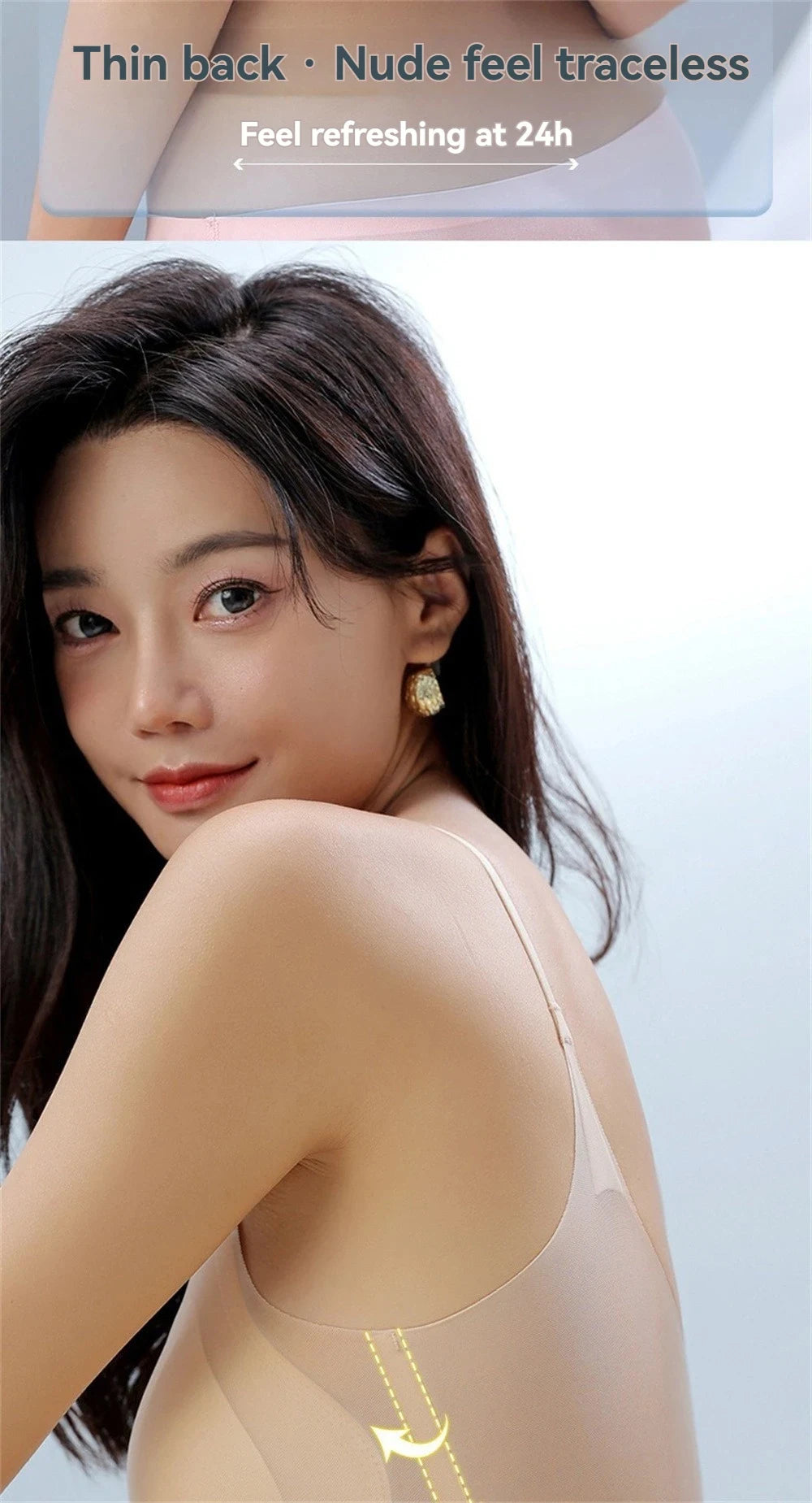 3PCS Ultra-Thin Breathable Ice Silk Bras Women's Seamless Back Halter Vest Wrap Bras Chest Gather Together Light Breathable Tops