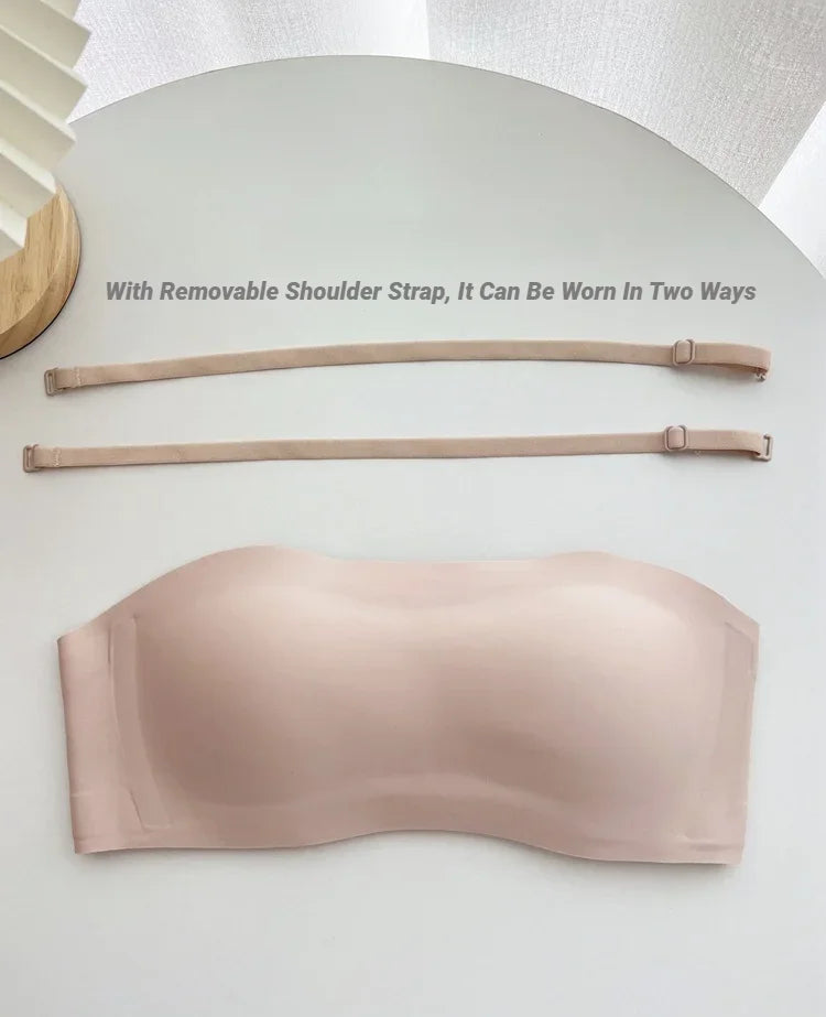Bras For Women Non-Wire Bra Invisible Cup Padded Brassiere Seamless Underwear Female Sexy Lingerie Women'S Without Straps