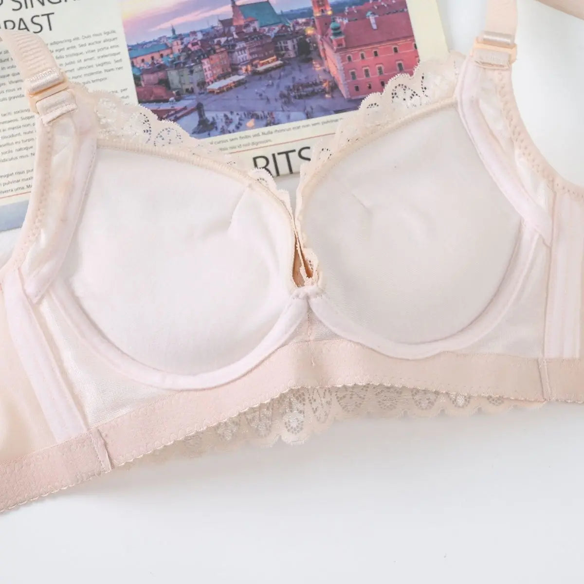 Ultra Push Up Bra with Side Support, 8cm Padding Non Slip Bra for Small Chest, Wireless Full Coverage Bra for A/B Cup