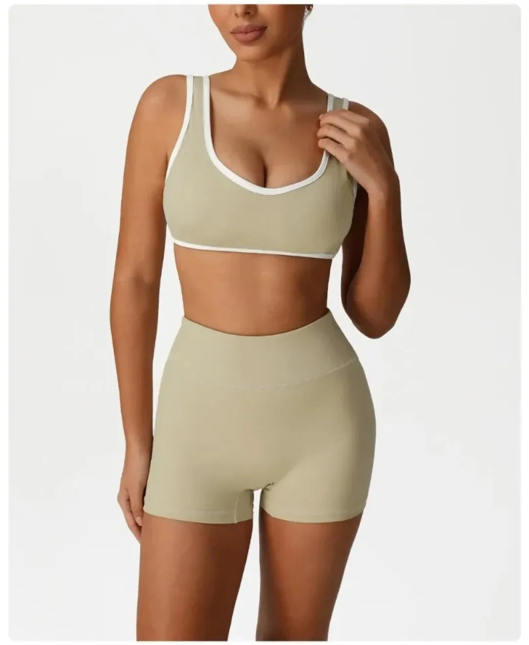 Backless Yoga Bra Quick Drying Shock-proof Fitness Sports Bra High Waist Butt Lifting Flared Pants Casual Workout Gym Yoga Bra