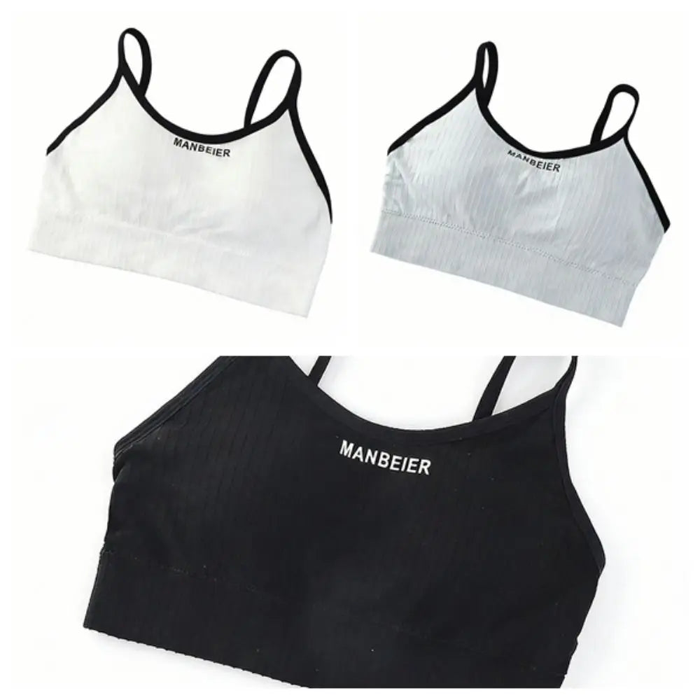 Basic Lingerie Wireless Bra Simple Elastic Brassiere for Women Underwear Seamless Bras Running