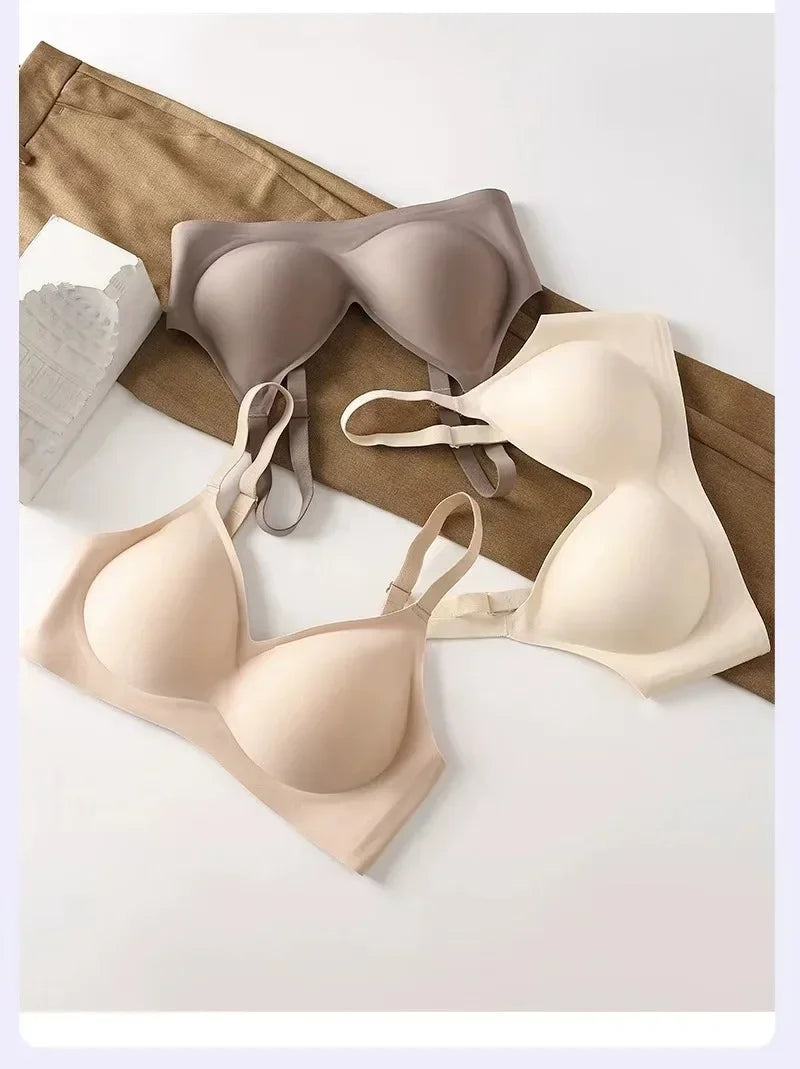 Fashion Seamless Bras Women Comfort Lingerie Padded Sports Tops Underwear Soft Bralette Support Sexy Breathable Bra Intimates