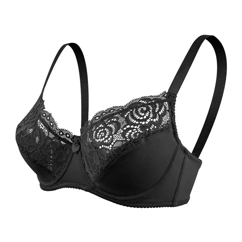 Lace Women's Bra Summer Breathable Sexy Bra Adjustable Lingerie with Underwire Comfort Bras Lingeries for Woman 75C-95D