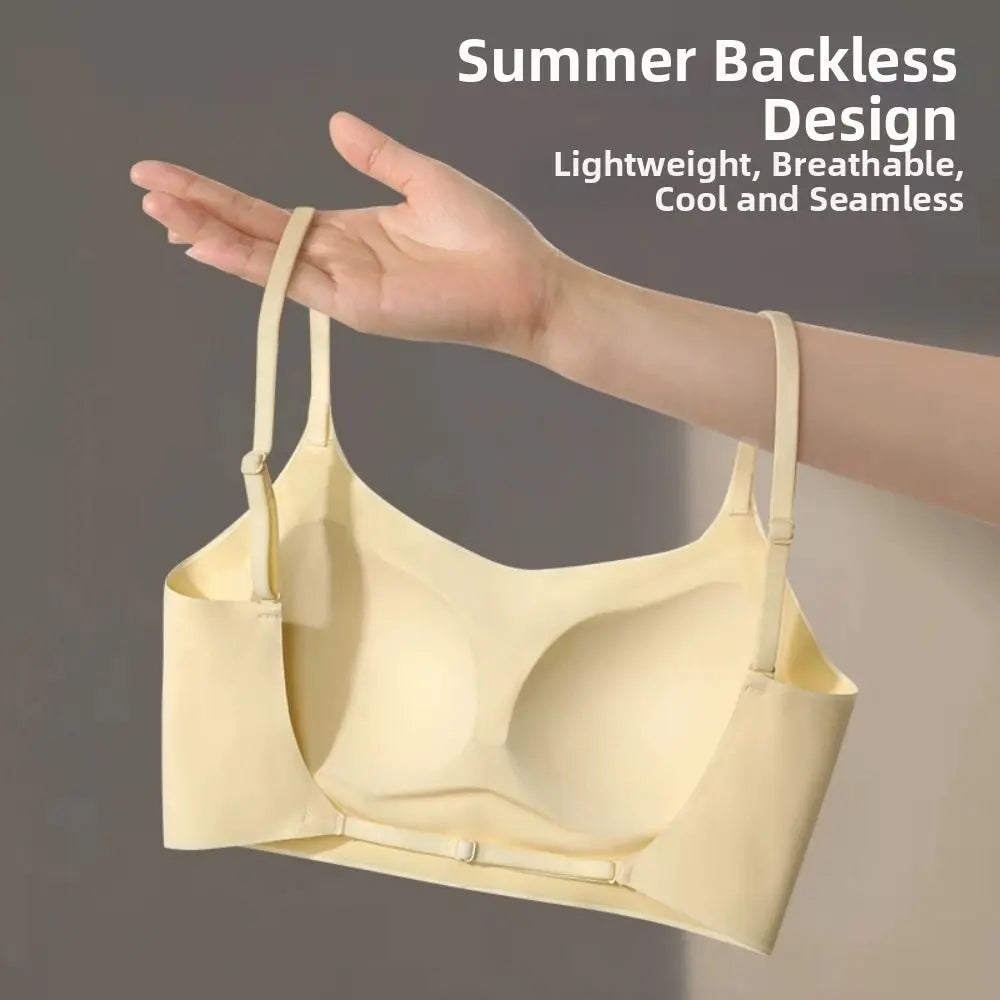 Traceless Wireless Bra Shockproof U-shaped Beautiful Back Seamless Bras Gathered Breasts Anti-sagging Brassiere for Women