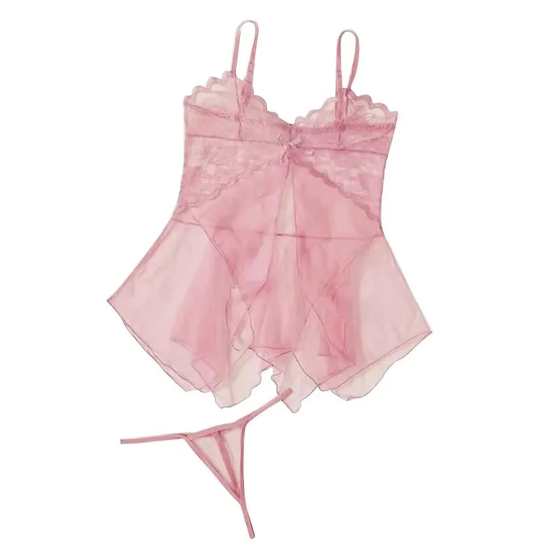 Sexy Lingerie For Fine Women Women'S Lace Fluoroscopy Beauty Tulle Elegant  Reverie Sexy Lingerie Fantasy Tulle Intimate Set