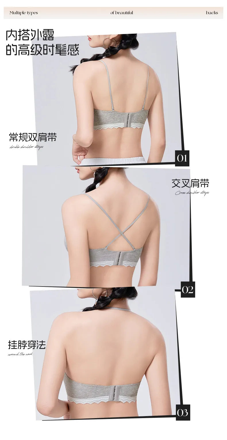 Stylish Thick Padded Push Up Bra for Women Seamless No Steel Ring Comfort Lingerie Raised Base Design Soft Support Enhances Bust