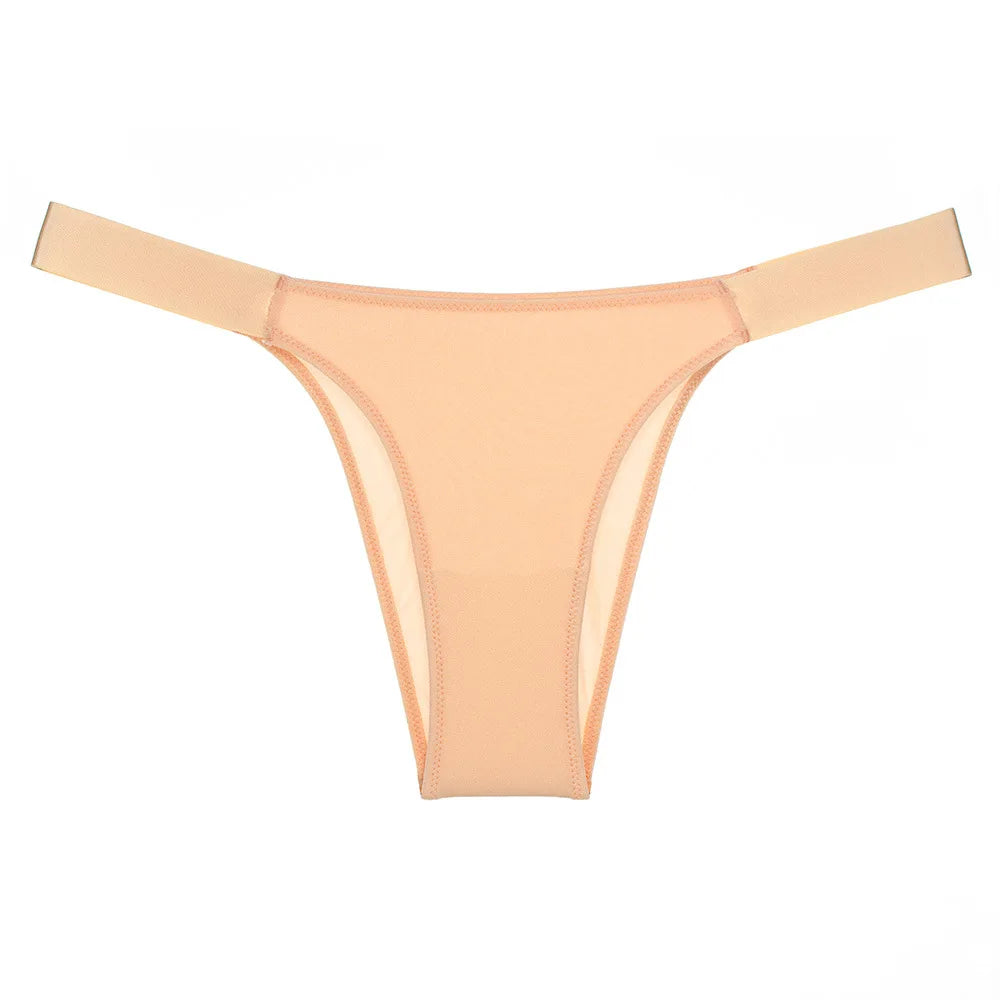 Sports Bikini Fitness Yoga T-pants Ladies Sexy Lingerie Solid Briefs Women Panties Seamless Underwears Low-Rise Femme Lingerie