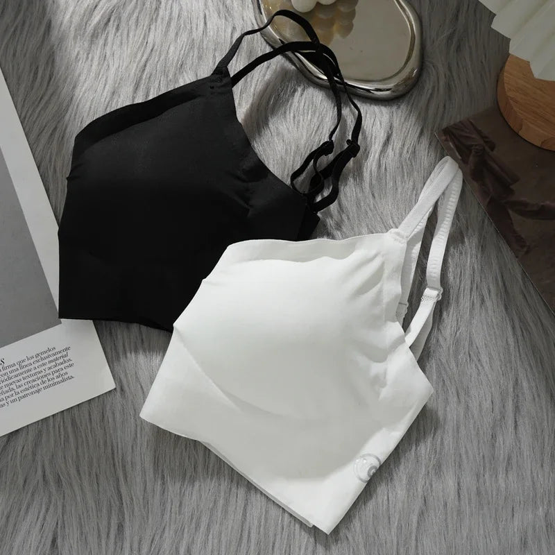 Women’s Deep U Beauty Back Plunge Bras Invisible Bra Push Up Underwear Sexy Invisible Lingerie for Dresses Solid Braletter
