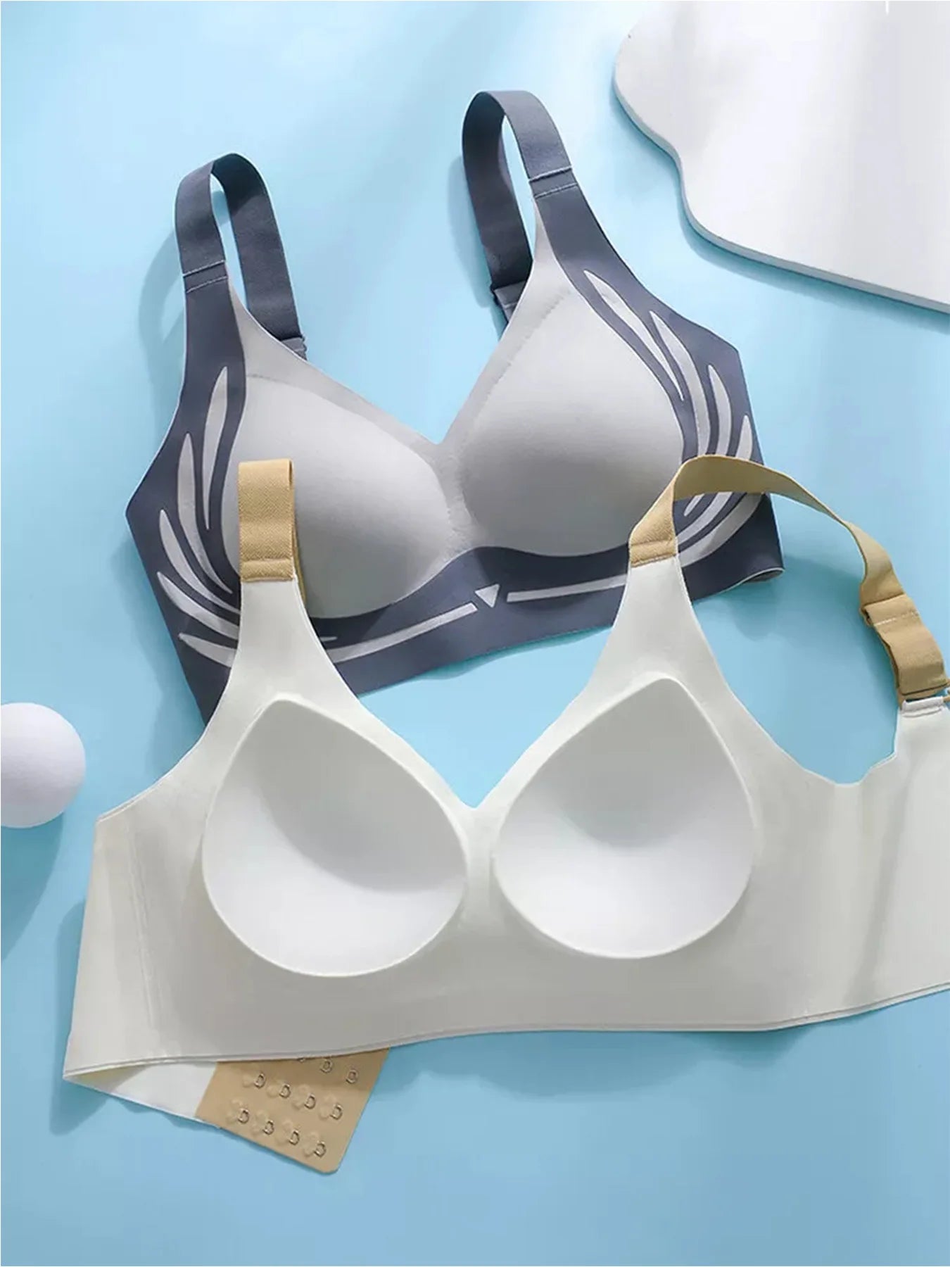 Push-Up Bras For Women Anti-sagging Lift-Up Bra Non-wired Brassiere Seamless Lift-up Yoga Fitness Sleep Vest Sports Brassiere