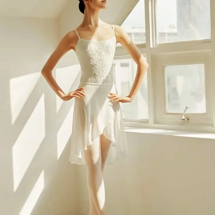 Women Dance Ballet Leotards Camisole Gymnastic Leotard Lining Adult Bodysuit Back Ballet Bodysuit Teen Skate Swimsuit