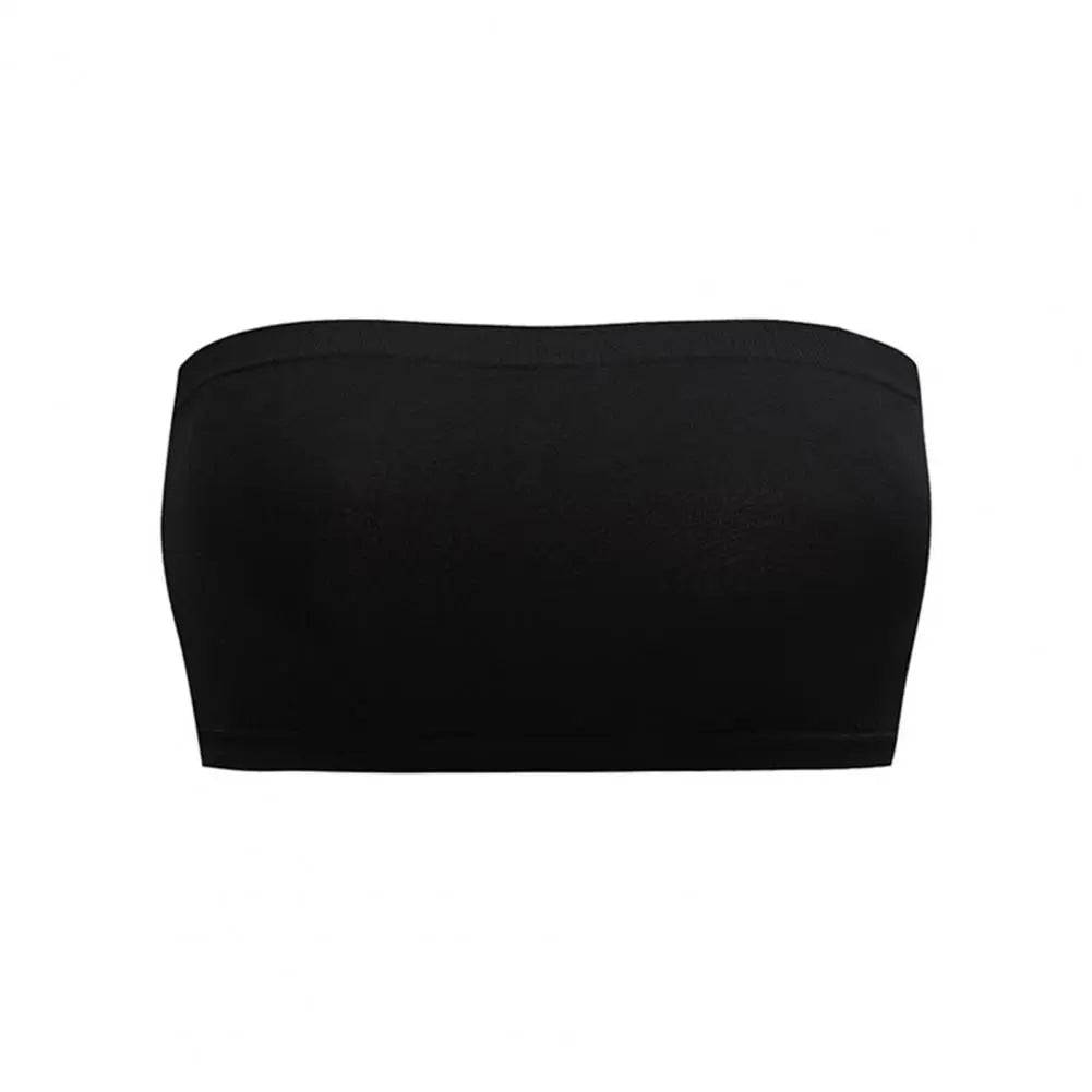 Wireless Push-up Bra Strapless Padded Bandeau Bra Wireless Push-up Bralette Non-slip Lace Back Tube Top Strap Comfort for Women