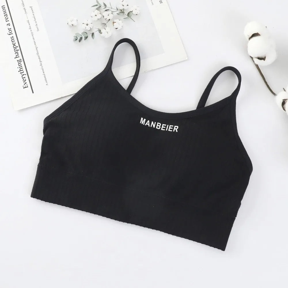 Basic Lingerie Wireless Bra Simple Elastic Brassiere for Women Underwear Seamless Bras Running