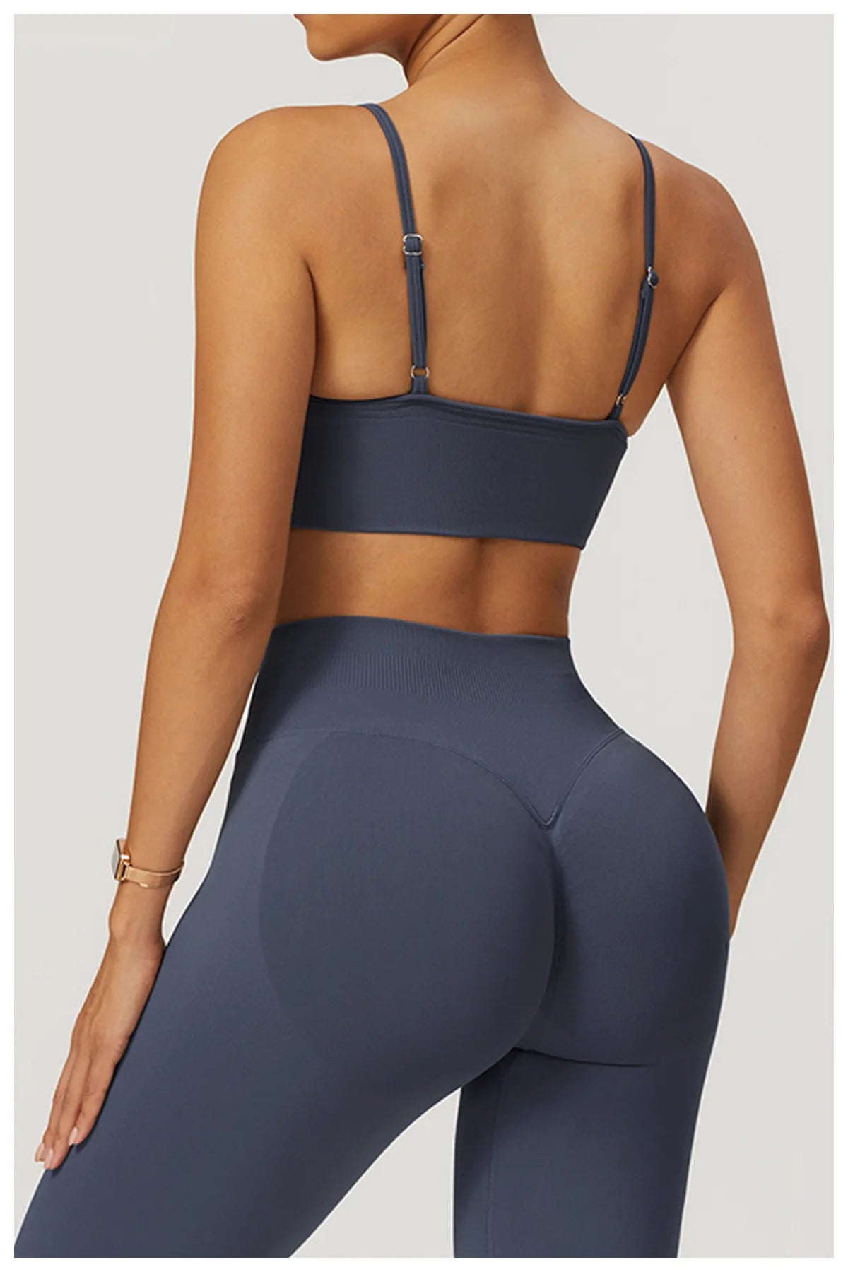 HBC Seamless Sports Bras for Women Fitness Yoga Bras With Removable Pads Adjustable Straps Gym Vest Top Bra Running Crop Top